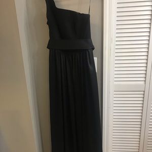 Vera Wang One Shoulder Dress